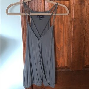 AMERICAN EAGLE- green/blue low cut tank top